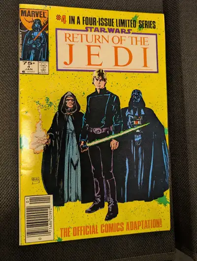 Star Wars Marvel ROTJ #4 CPV 75-cent VF+, View more