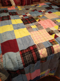 Hand Made blanket for a single bed.  Winter blanketHardly used.
