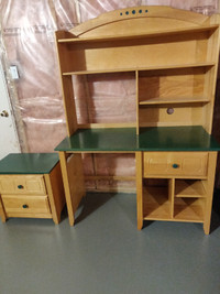 Desk and bed side 2 drawer cabinet