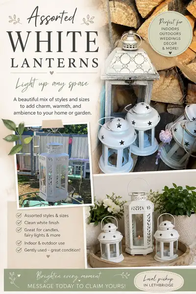 White Lantern Collection – 8–10 Pieces, View more