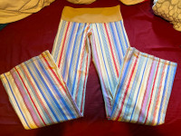 LULULEMON ** SUPER RARE **STRIPED MULTI COLOR GROOVE PANTS