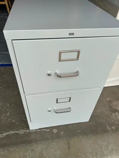 HON 2-Drawer Filing Cabinet This HON 2-drawer metal filing cabinet is a reliable and sturdy storage...