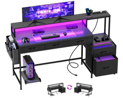 REAHOME 61-inch Gaming Computer Desk, View more