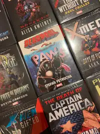 Marvel Novel lot Deadpool Avengers Captain America X-Men