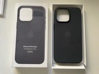 Apple iPhone 15 Pro Max FineWoven Case with MagSafe- Black- New, View more