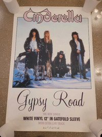 Cinderella band 60"×40" large record store poster 
