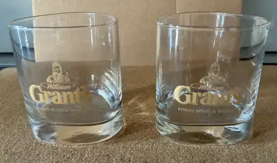 2 William Grant’s Scotch Whisky glasses, View more