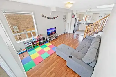 This bright and spacious 2-bedroom, 1-bathroom home occupies the main and second floors of the house...