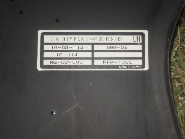 gm pickup patch panel in Auto Body Parts in Kitchener / Waterloo - Image 2