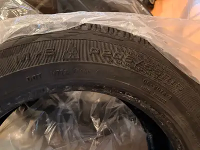 3 used P205/55R16 winter tires
