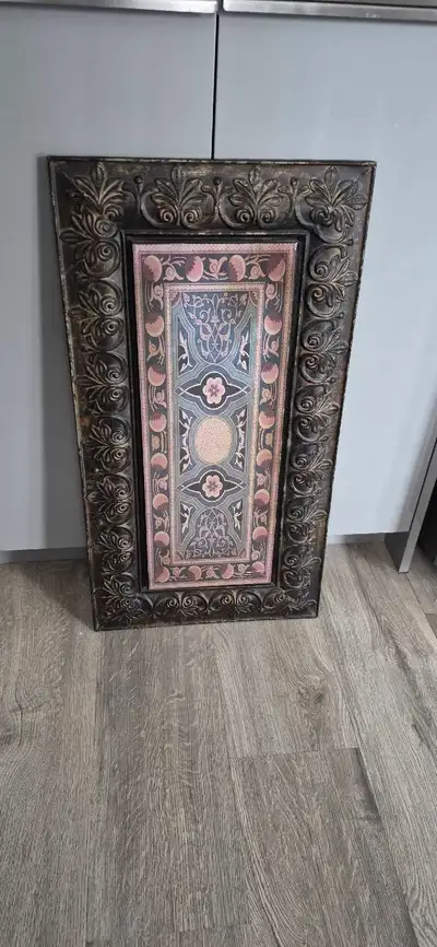 Vintage metal wall garden fence decor art, View more