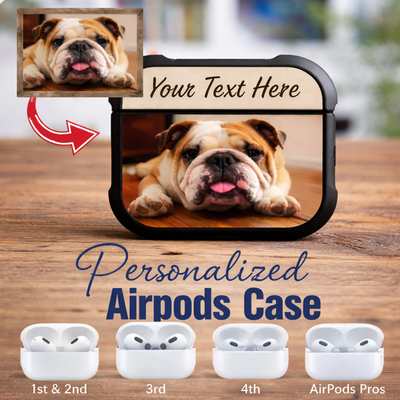 Create a one-of-a-kind look with our Personalized AirPods Case, custom made with your photo, text, o...