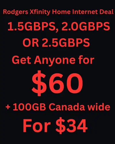Rodgers Xfinity Home Internet Bundle, View more