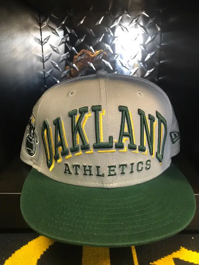 Oakland Athletics new era green crest gray snapback63804702543747120