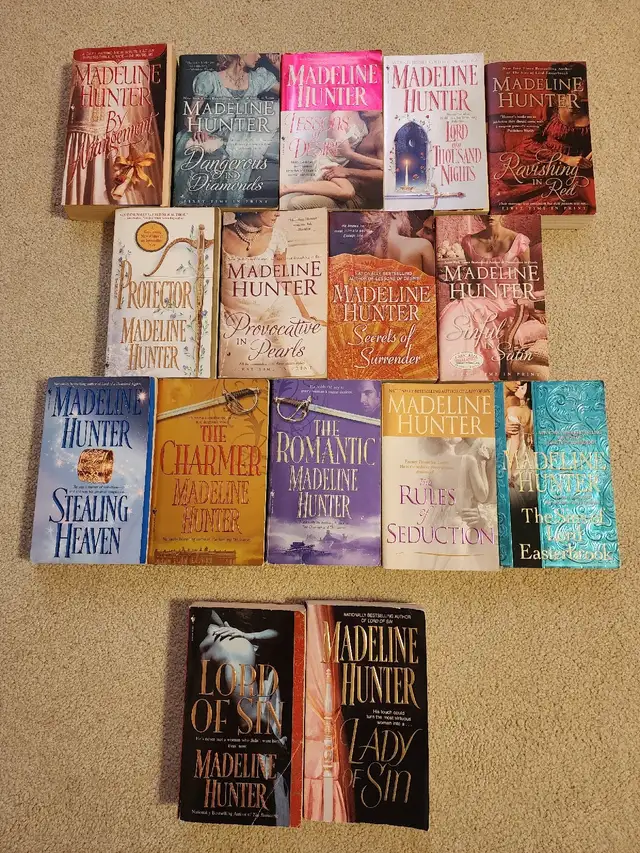MADELINE HUNTER ROMANCE NOVELS BOOKS  in Fiction in City of Toronto - Image 2