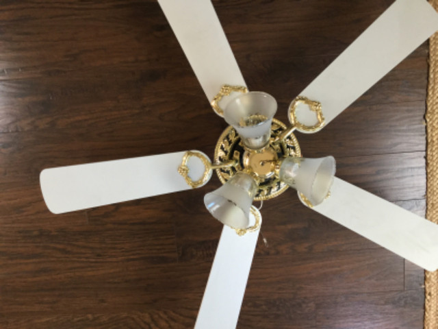 Ceiling Fan with 3 lights in Indoor Lighting & Fans in Nanaimo