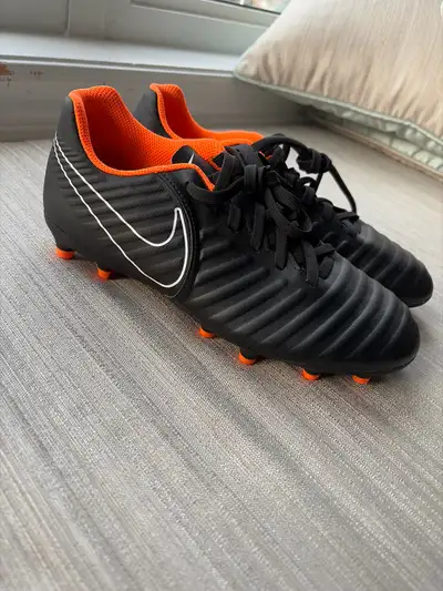 Nike Tiempo Black & Orange Cleat, View more