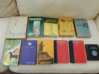 11 Antique Vintage Books Charles Dickens, Tom Swift, King Lear +