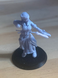 Elf Female archer model for tabletop games