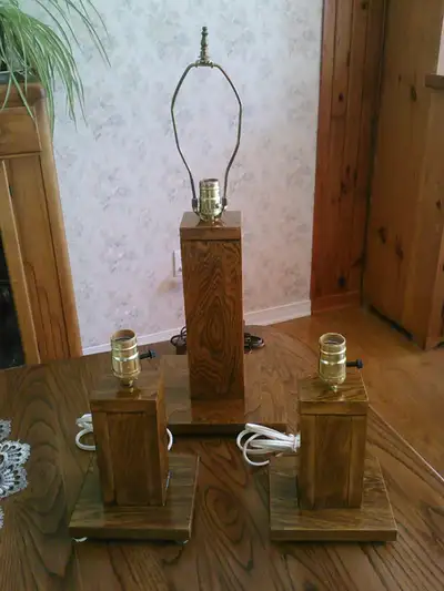 Lamps, set of 3 . . . for $40, View more