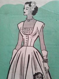 Anne Adams R4662 pattern Dress and Spencer jacket – 1952