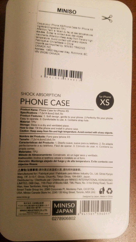 New sealed iPhone XS cell phone case étui protecteur iphone xs dans Accessoires pour cellulaires  à Ville de Montréal - Image 2