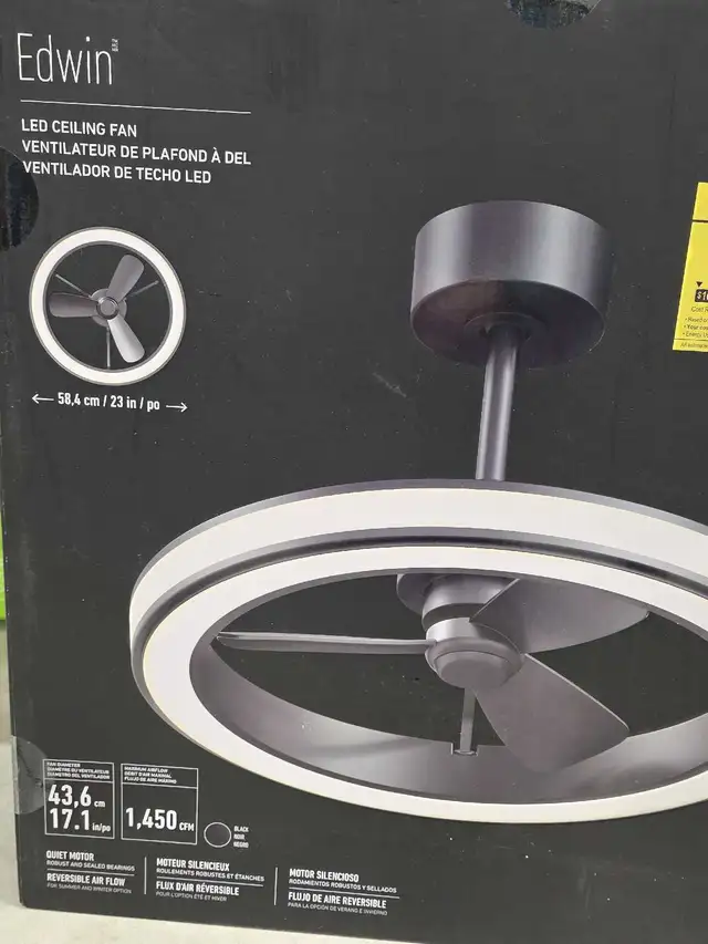 Edwin LED Ceiling Fan in Indoor Lighting & Fans in London - Image 2