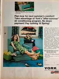 1968 York Air Conditioning Original Ad