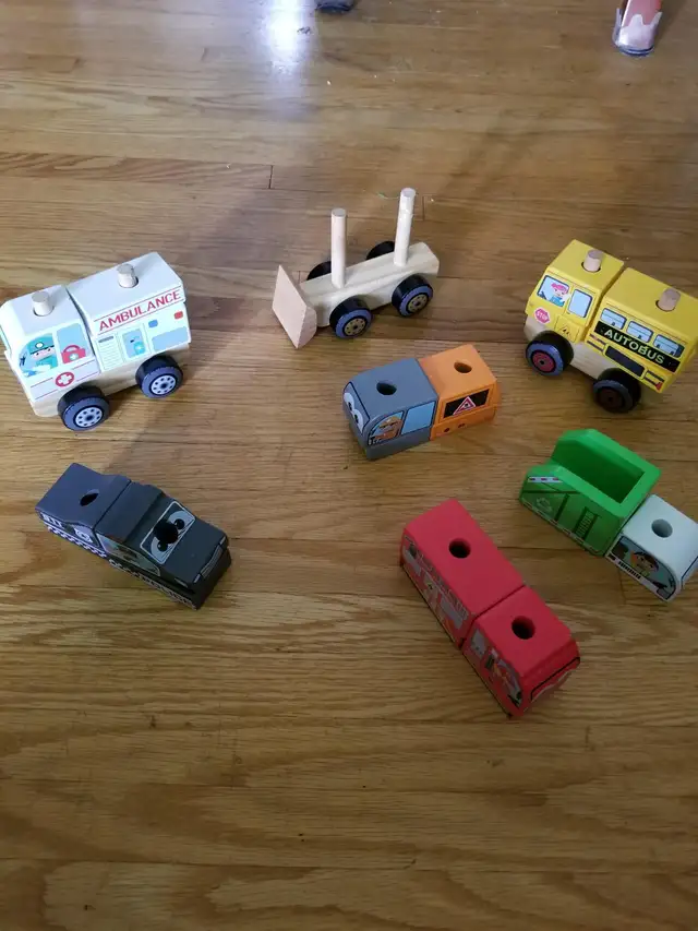 J'adore Stackable Toy Vehicle Blocks