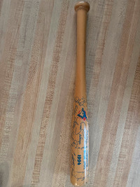 Toronto blue jays, autographed baseball bat