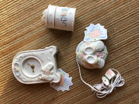 BRAND NEW 3-PIECE CERAMIC BABY SET STILL IN BOXES