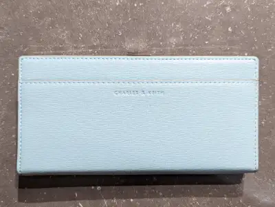Charles and Keith Light Blue Long Wallet, View more