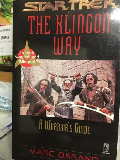 I am offering a NEW copy of THE Klingon Way, language book. "Revenge is a dish best served cold". Fo...