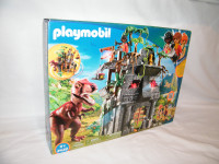 Playmobil campement explorateurs et dinosaure