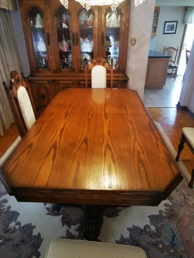 Solid Oak Dining Room pieces, View more