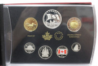 2015 CANADA PROOF SET MAPLE LEAF FLAG $1 SILVER-  50th Anniv.