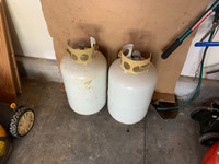 2 - Full 30 Pound Propane Cylinders For Sale