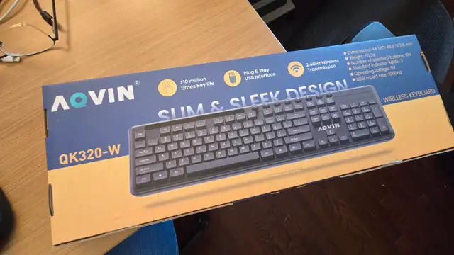 AQVIN Wireless Keyboard - NEW in Mice, Keyboards & Webcams in Ottawa - Image 4