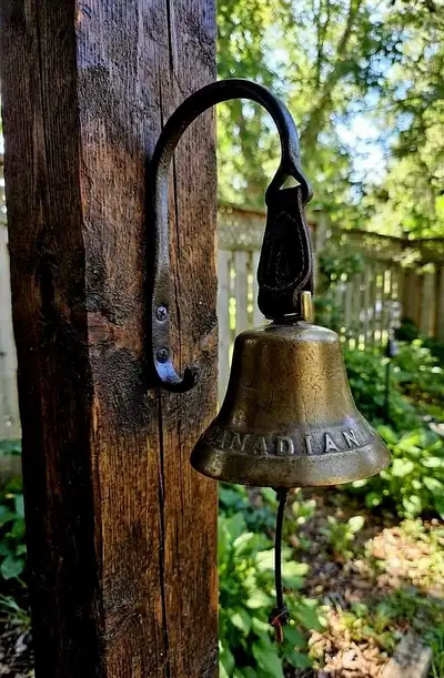 Vintage Canadian Brass Bell, View more