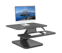 ShoppingAll 25"W Height Adjustable Sit to Stand Desk - Black