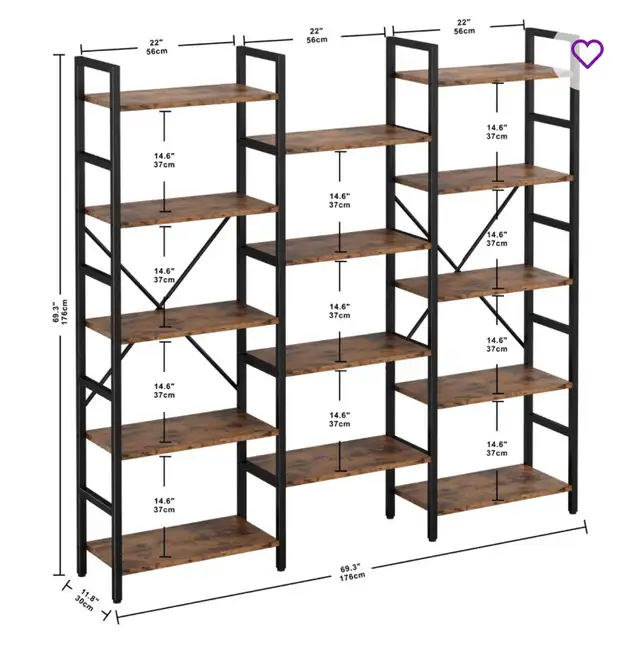 (display) 5-tier bookcase in Bookcases & Shelving Units in Ottawa - Image 2