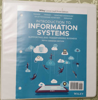 Introduction To Information Systems, 5th Canadian Edition