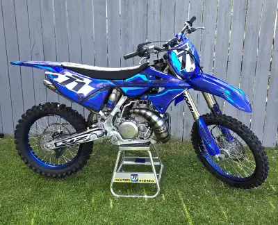 A Ripper!! This powerful 2strokeYamaha YZ250 motocross bike is built for performance, featuring an i...