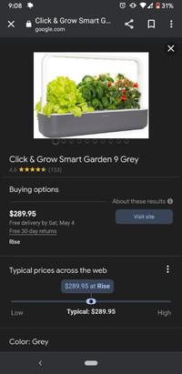 Click & Grow Smart Garden 9 Indoor Herb Garden Kit