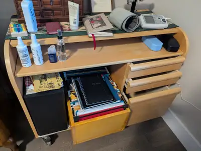 Wheeled Computer Desk With Drawers, View more
