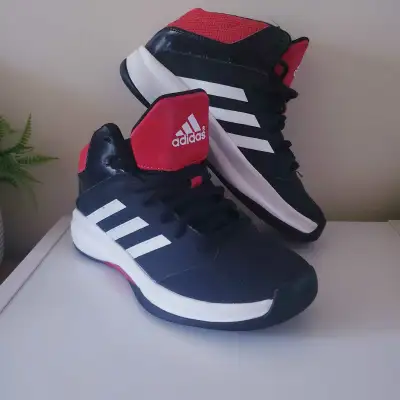 Youth Boys Size 1  Adidas High Top Sneakers , View more