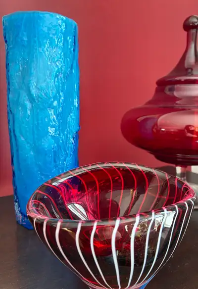 MCM whitefriars bark vase, View more