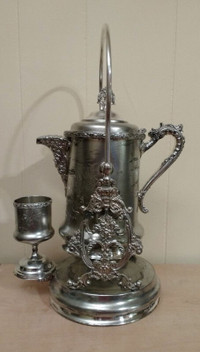 antique tres grande  carafe a vin silvers argent de 1850 a 1890