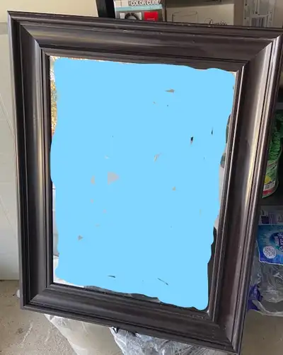 Wall Hanging Mirror in Espresso Frame, View more