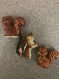 3 Squirrels-2 Goebels & 1 Bone China-$12/Set